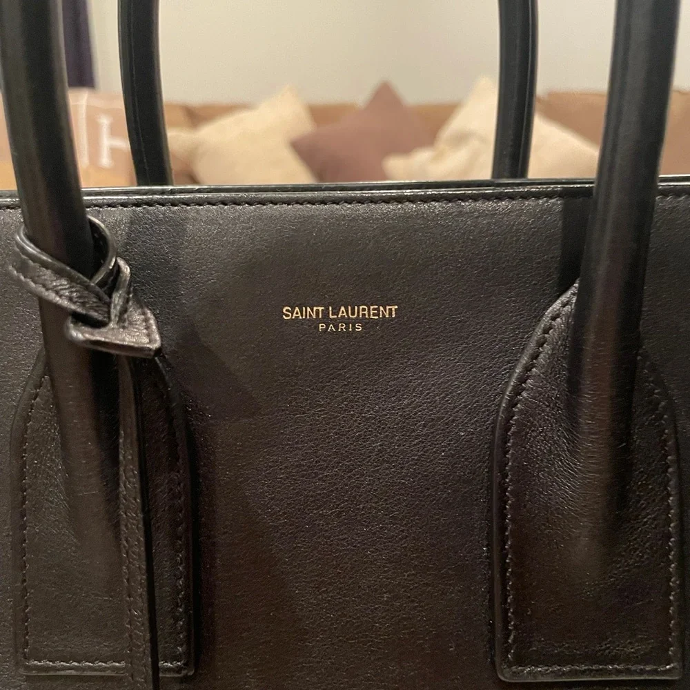 Saint Laurent Carryall Sac De Jour Leather Satchel - Picture 7 of 13